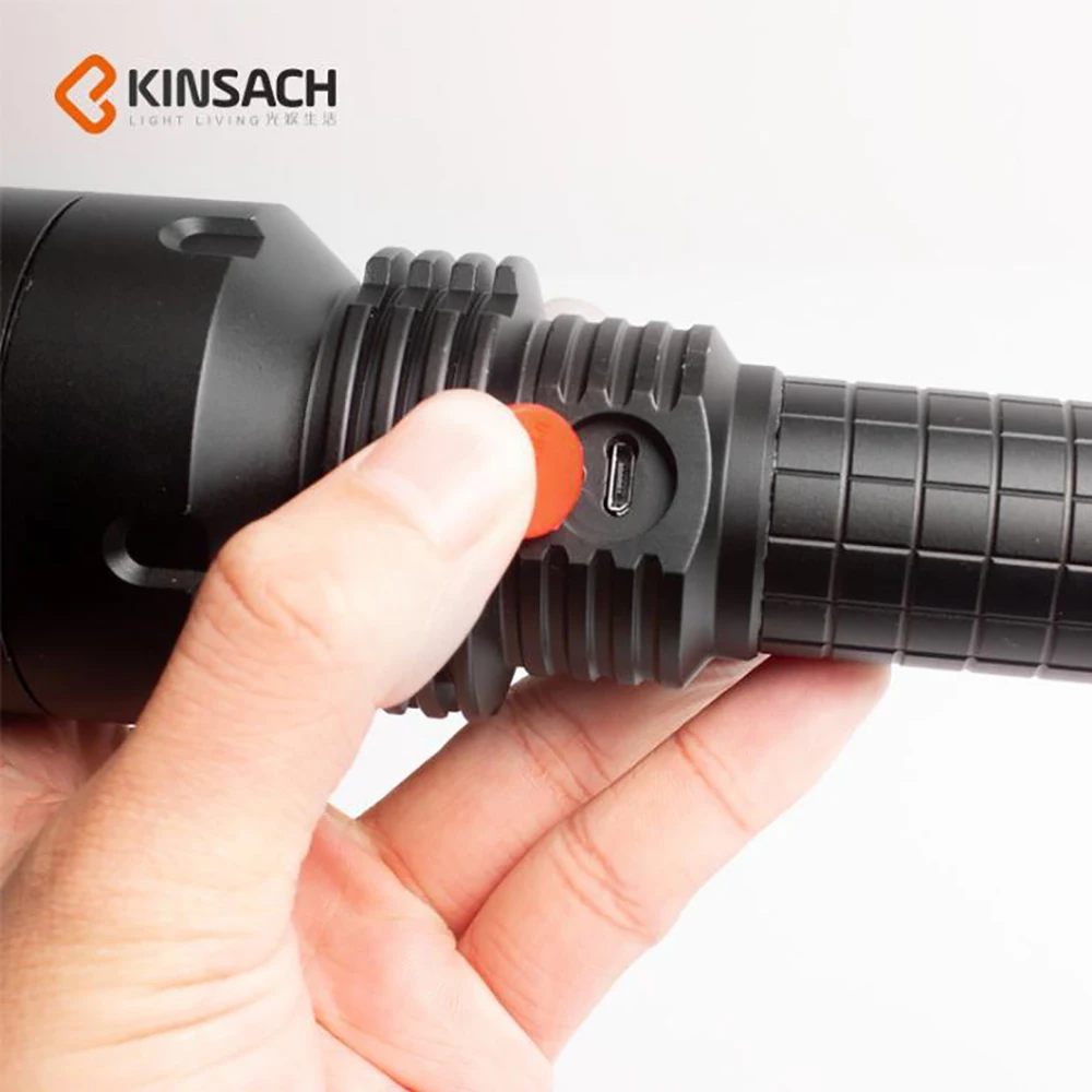 Фонарик из алюминиевого сплава мощный фонарь зарядка высокая мощность 20 Вт L2 LED
