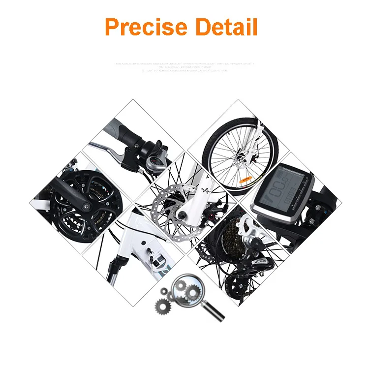 26inch lithium battery electric mountain bike aluminum alloy frame disc brake speed damping Hide batter bicycle |