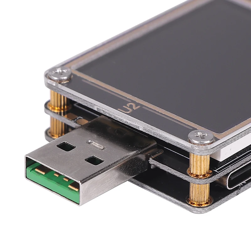 USB цветной тестер тока Вольтметр QC4 + PD3.0 2 PPS Быстрая зарядка протокол Емкость DC