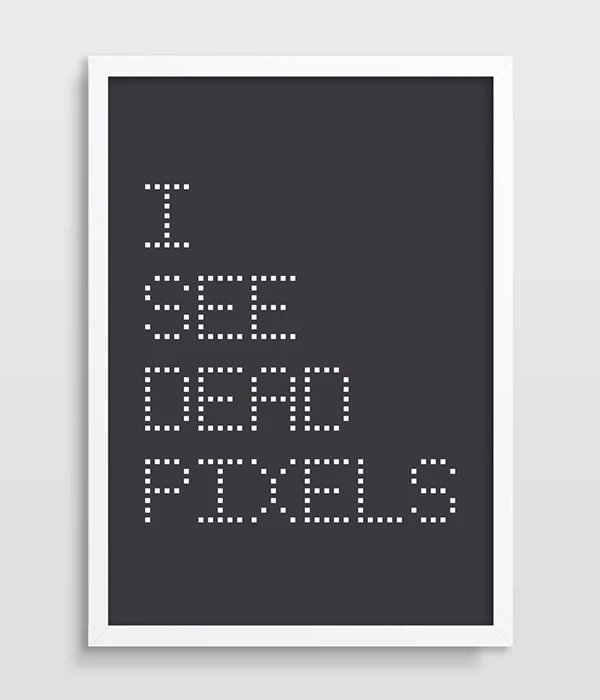Geekery Poster Geek Art Wall Decor I See Dead Pixels Typographic Printed Kitchen home Dorm painting | Дом и сад