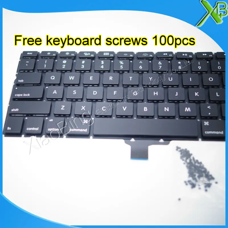 5 шт. --- Совершенно новый для MacBook Pro 13 3 &quotA1278 Клавиатура США + 100 винтов клавиатуры