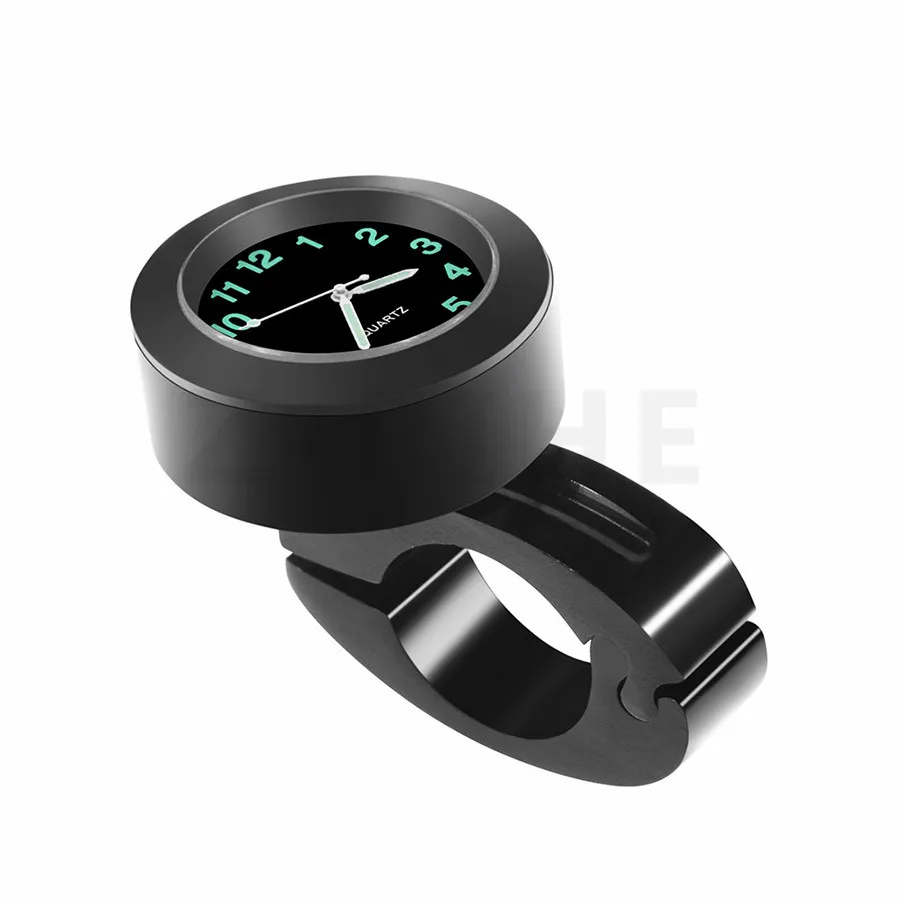 Хромированные кварцевые часы с креплением на руль мотоцикла водонепроницаемые