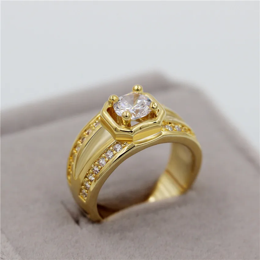 Almei 20% кольцо женское золото серебро кольца перстни женские с белым камнем для