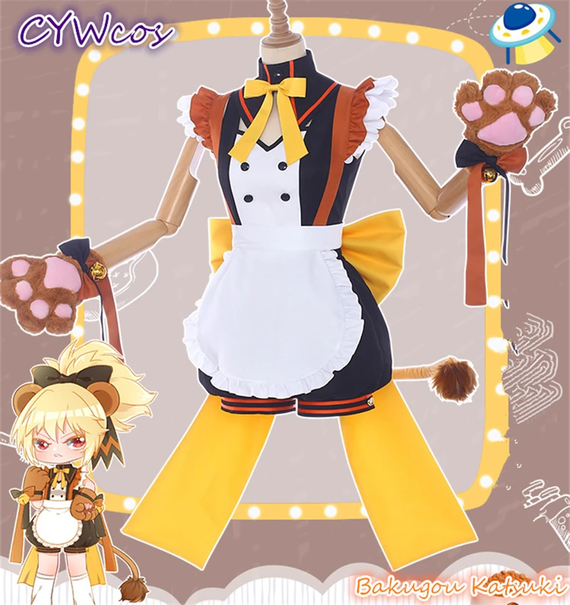 Аниме Косплей моя геройская Академия Кофейня маленький герой бакугу катсуки