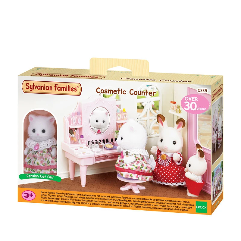 Sylvanian семейный косметический набор модный кукольный домик с мехом животных