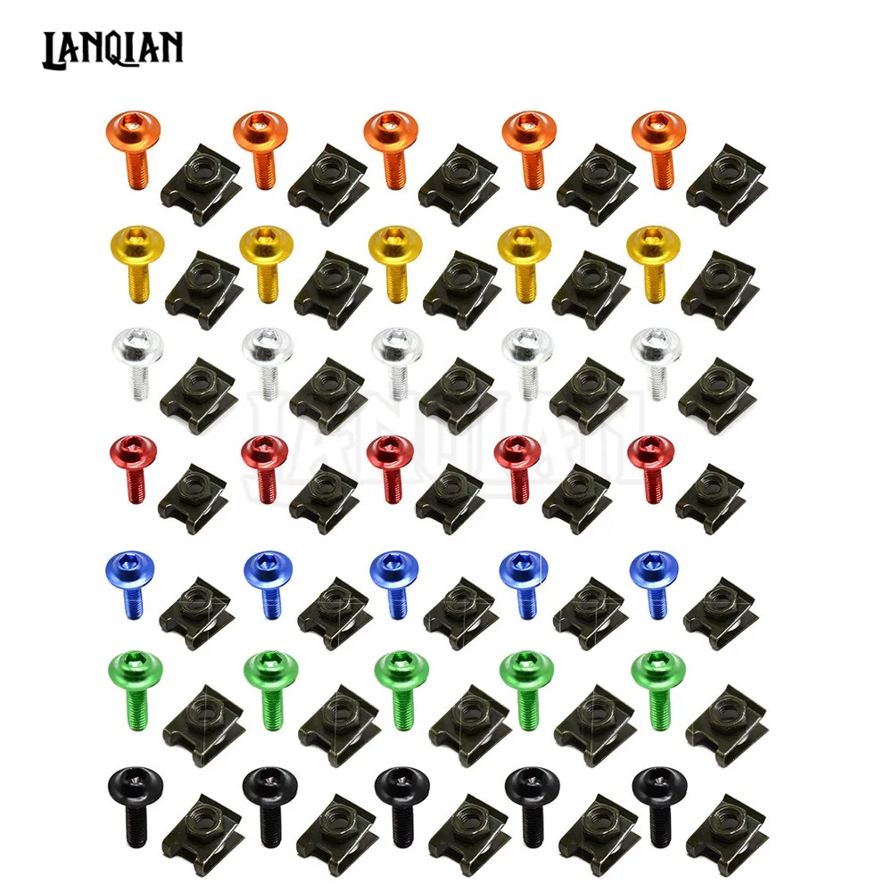 Винты для корпуса мотоцикла Yamaha YZF R1 R6 R6S 5 шт. 6 мм версия 06 европейская 04 05 07 08 09