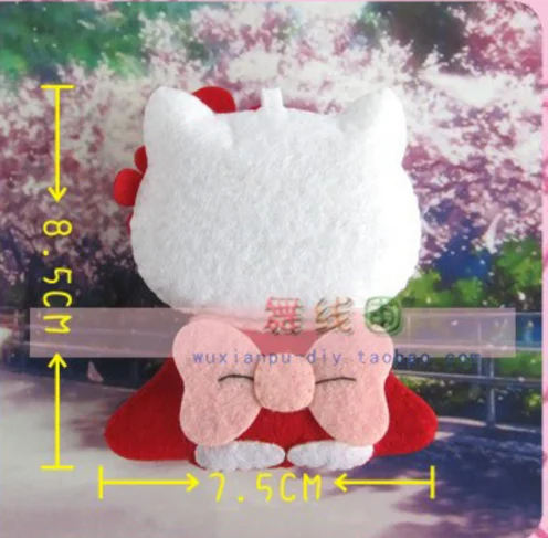 Игрушечная кошка набор Нетканая ткань ремесло DIY Набор для шитья Войлок ручной работы материал DIY рукоделие принадлежности