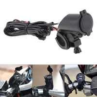 durable 12v dual usb faucet car motorcycle phone cigarette lighter charger