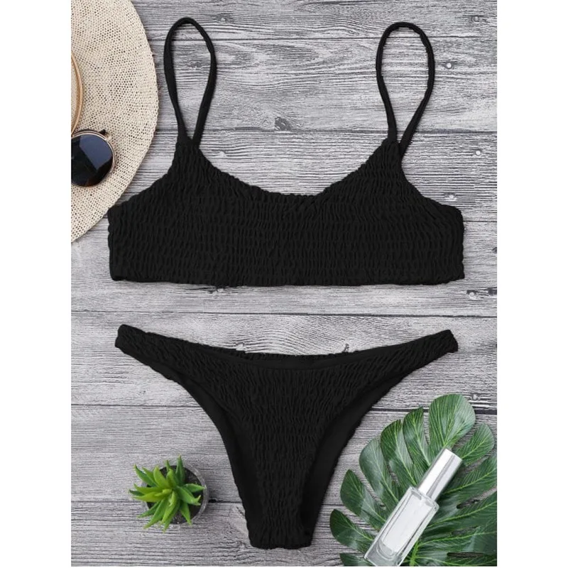 2019 купальники женские летние купальные костюмы пляжное бикини набор твердая