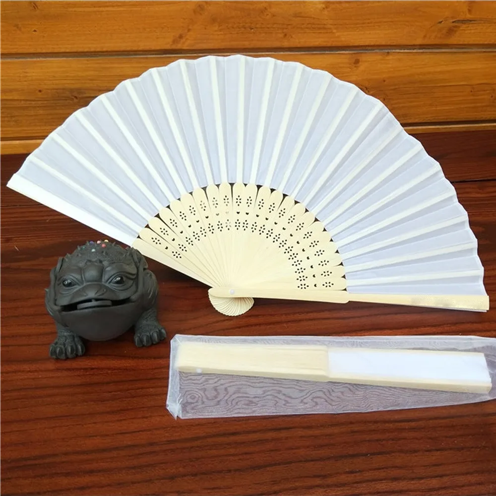 1 шт танцевальный узор складной Свадебный Шелковый кружевной ручной однотонный