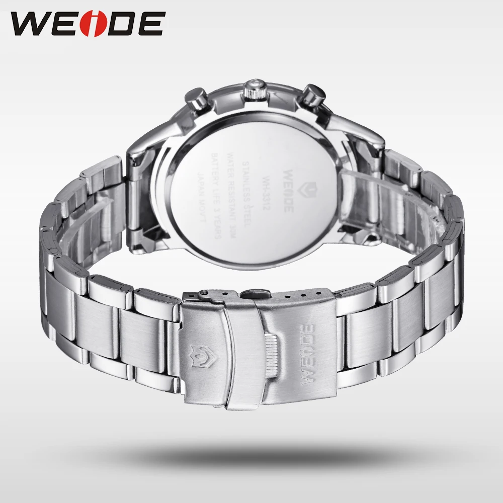 WEIDE мужские часы Relogio роскошные для мужчин Япония кварцевые Move t Full Complet календарь