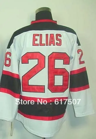 Free Shipping #26 Patrik Elias Men's Ice Hockey Jersey Embroidery and Sewing logos Size M--3XL | Футболки
