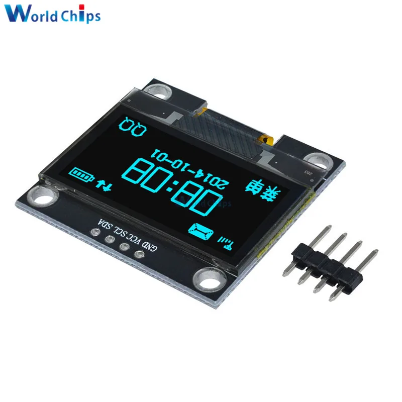 1 3 дюймов &quotIIC I2C серийный 128x64 OLED ЖК дисплей синий экран модуль SSH1106 Драйвер IC для