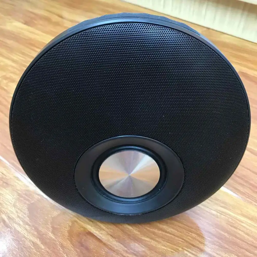 Черный Hi-Fi беспроводной динамик Bluetooth стерео плеер с Aux поддержка USB TF карта двойной 5 Вт для мобильных ПК 1 шт - Цвет: Черный