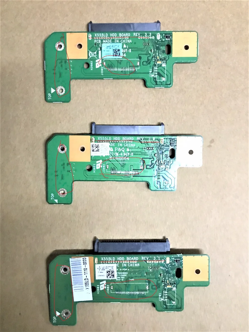 

Original For Asus X555L X555LD HDD hard drive BOARD X555LD HDD BOARD 3.1