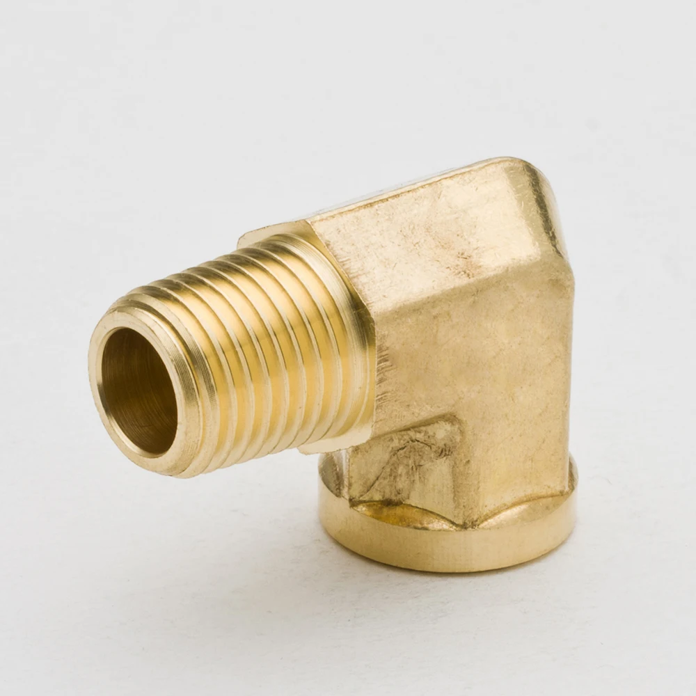 Набор из 2 латунных фитингов для труб кованые 90 градусов Уличные Локоть 1/8 &quot1/4&quot