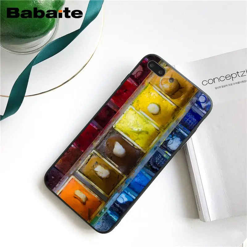 Babaite набор акварельных красок, палитра красок для торта, макаруна, макияж, PhoneCase для iphone 11 Pro 11Pro Max 8 7 6 6S Plus 5S SE XR X XS MAX