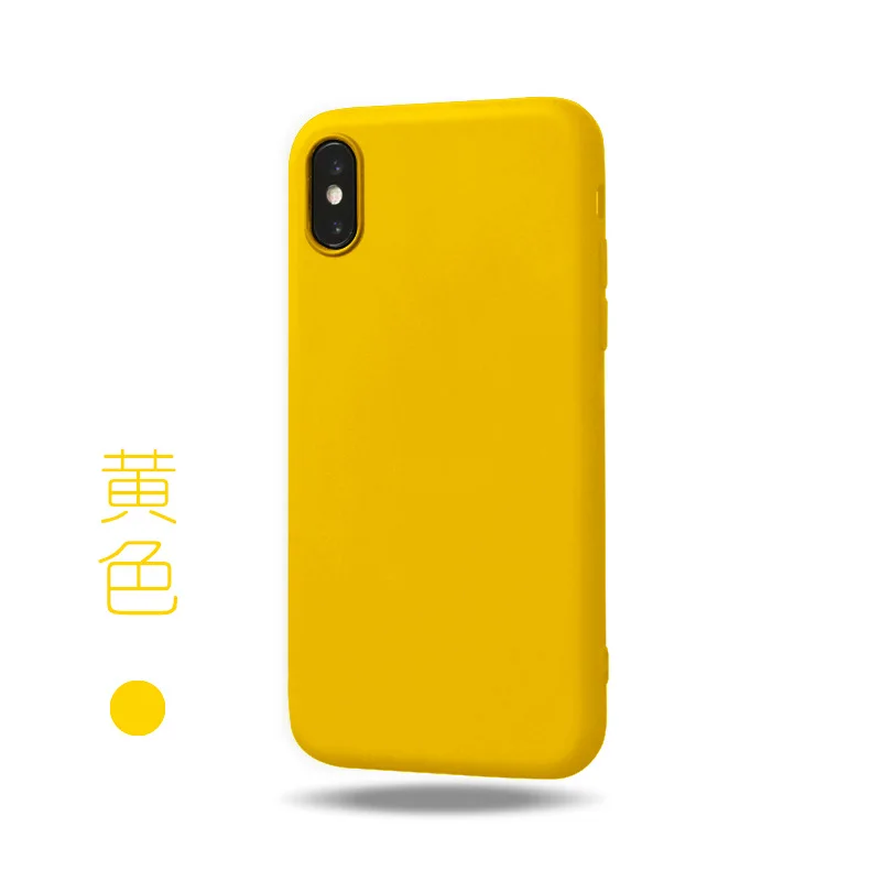 Siliicone TPU задняя крышка телефона для iphone7plus чехол матовый простой мягкий iphone7 iphoneXS XR