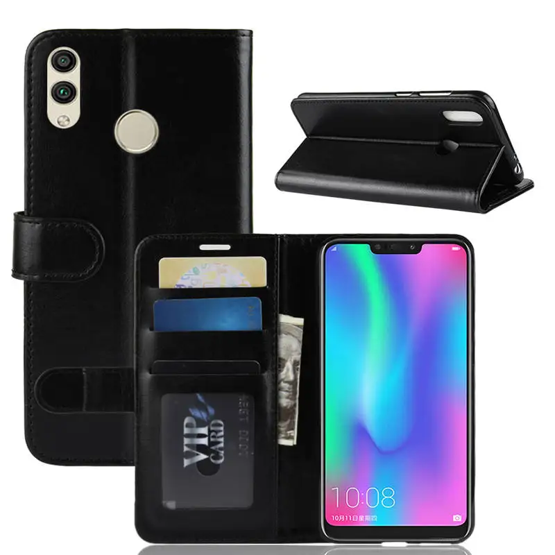 Huawei Honor 8C Case Cover Wallet PU Leather Phone 8 C Honor8C BKK-L21 BKK-L10 Protective Flip | Мобильные телефоны и
