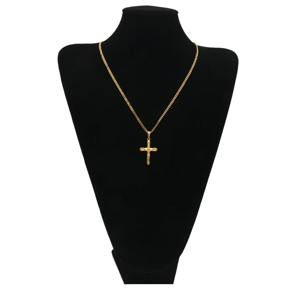 Подвеска с крестиком из нержавеющей стали для мужчин и женщин|stainless steel chain|steel