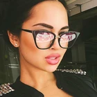 Женская оптическая оправа для очков кошачий глаз, аксессуар для компьютера с прозрачными линзами, YQ061