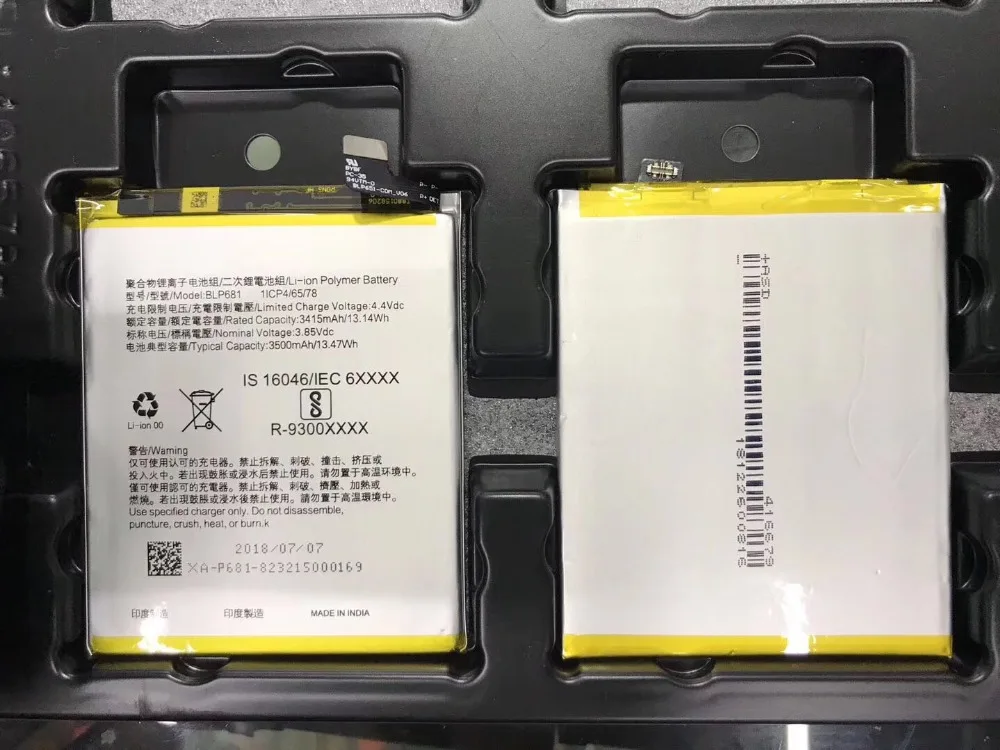 

Replacement BLP681 Battery for phone For OPPO R17 Phone 3.85V 3500mAh High Performance Lithium Li-Po Replacement battery