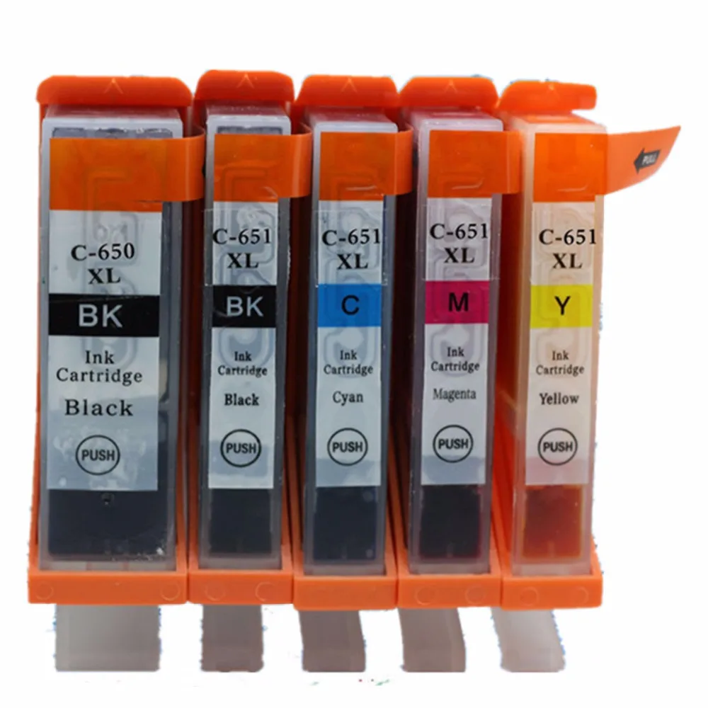 Сменные картриджи с чернилами PGI 650 650XL PGI650 для Canon Pixma MG5560 MG6460 MX926 MX726 функцией