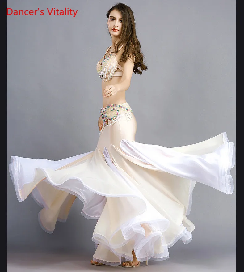 New Arrival Women Belly Dance Costume Set Bra Top Belt Skirt Dress Carnival Bollywood lady Cocktail Ballroom Belly Dance Wear