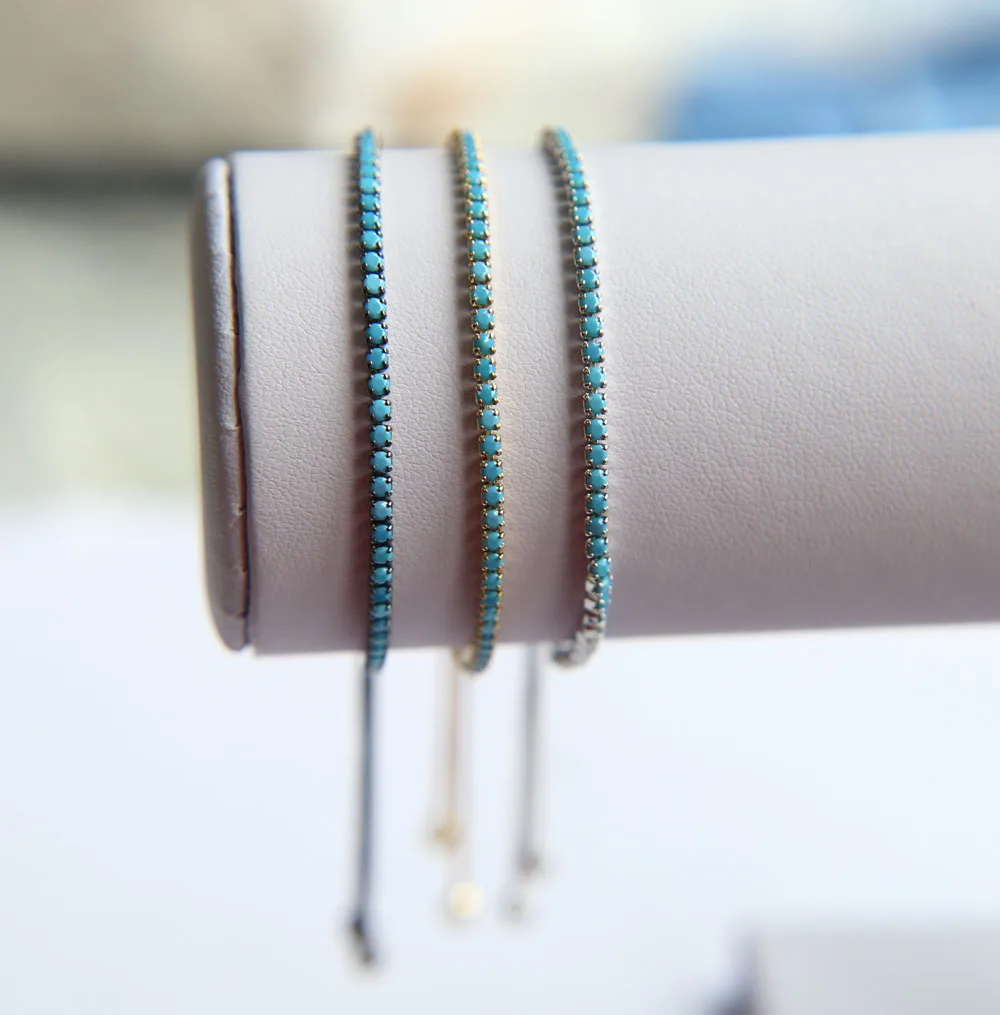 2017 Высокое качество драгоценный камень синий Теннисный зубец Настройка