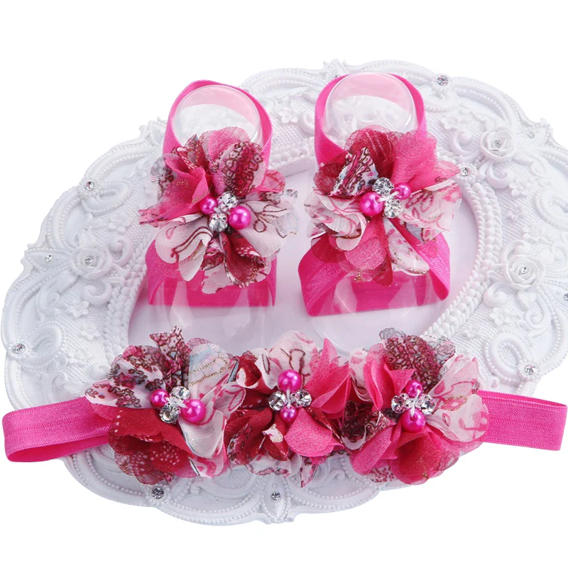 Симпатичные кроватки для фотосессий детская обувь девочек малышей из бисера