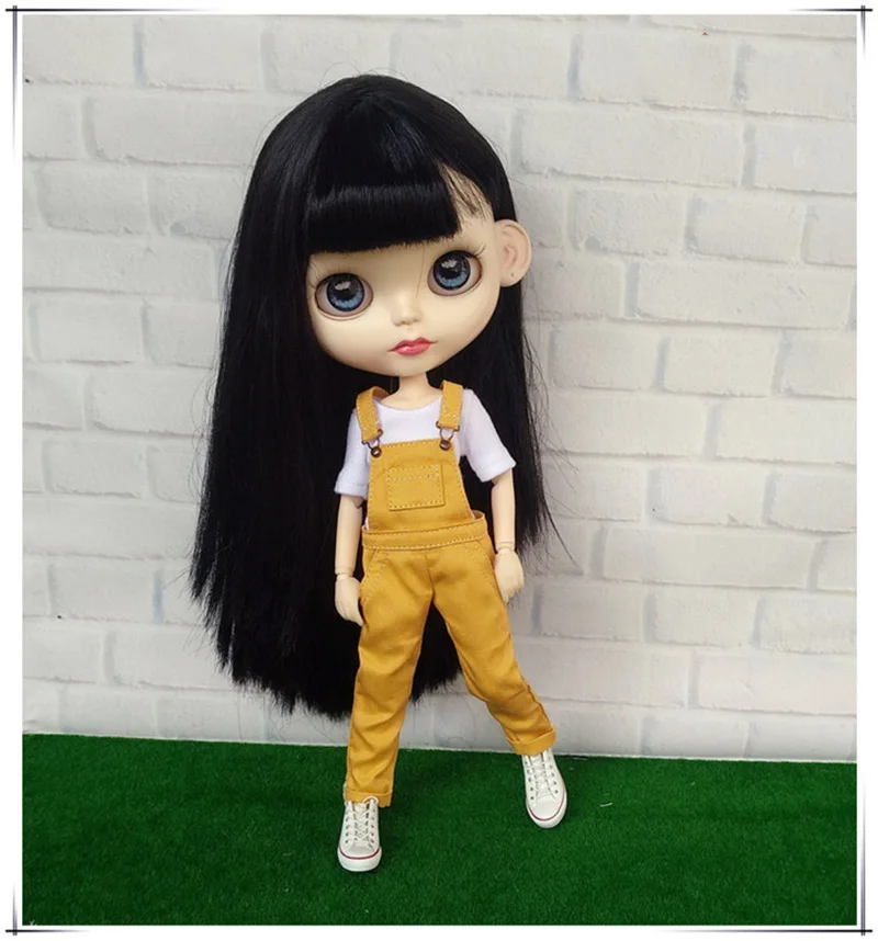Blyth/Одежда для куклы, футболка с длинными рукавами, комбинезон, штаны, Одежда для куклы ob24, Azone S, Blyth, штаны для 1/6, аксессуары для куклы