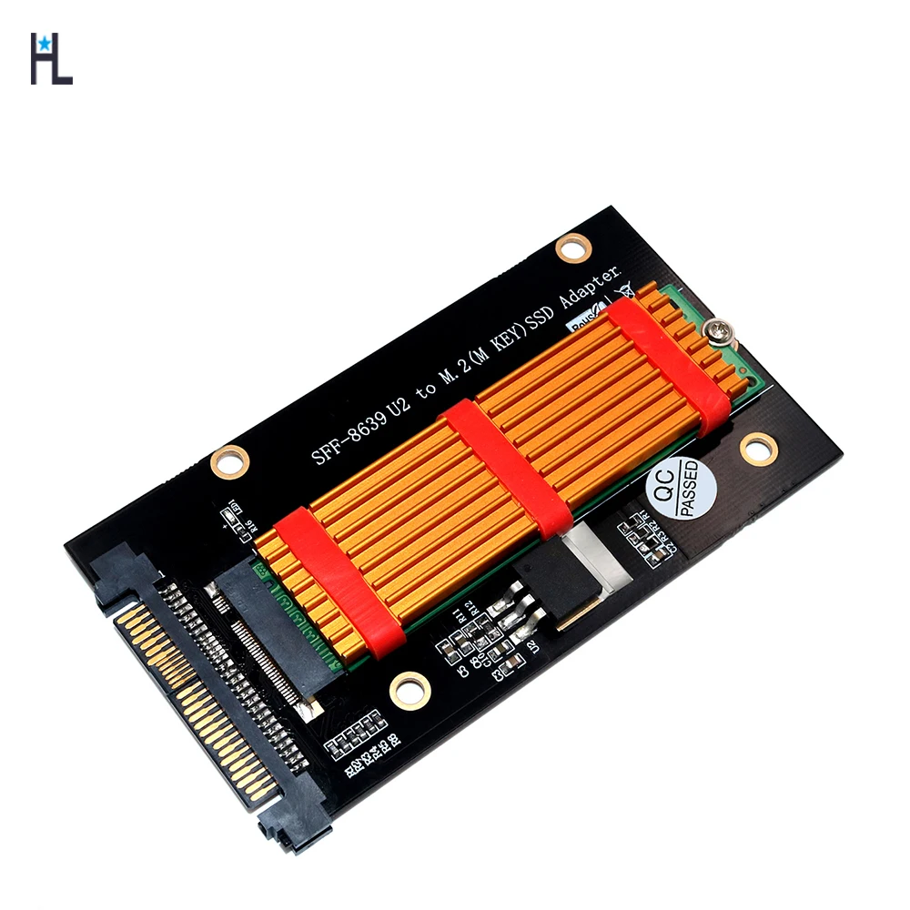 

Обновленная версия M.2 NGFF key M SSD для Φ U.2 адаптер с радиатором