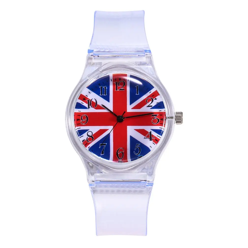 Радуга Кварцевые часы Прекрасный мультфильм детей спортивные наручные модные