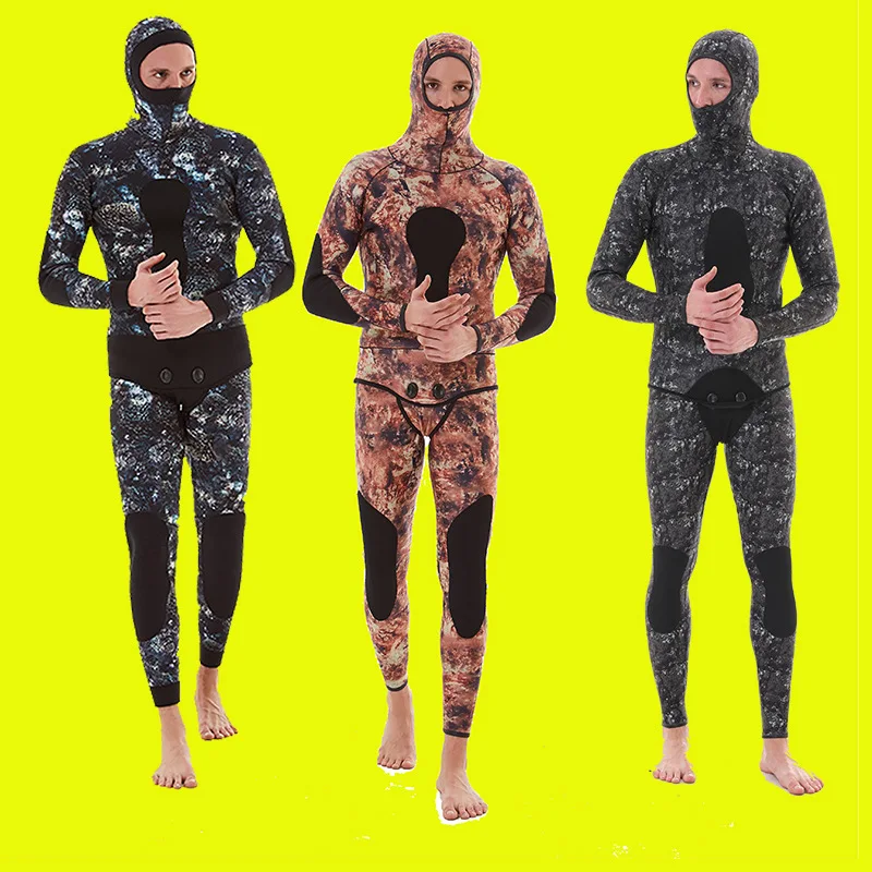 Мужские Гидрокостюмы для подводного плавания с длинным рукавом 3 мм|Комбинезоны|