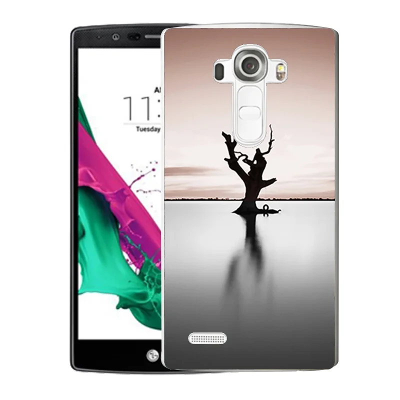 QMSWEI TPU Прозрачный чехол для телефона LG K3 K4 K5 K8 View Tree Sky Cloud силиконовый защитный G3 G4