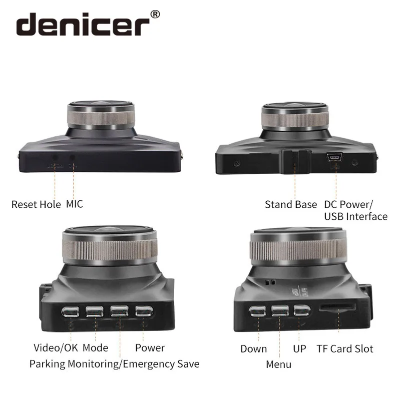 Denicer M20P Автомобильный видеорегистратор Full HD 720P 3 0 дюймов экран dvr Авто регистратор