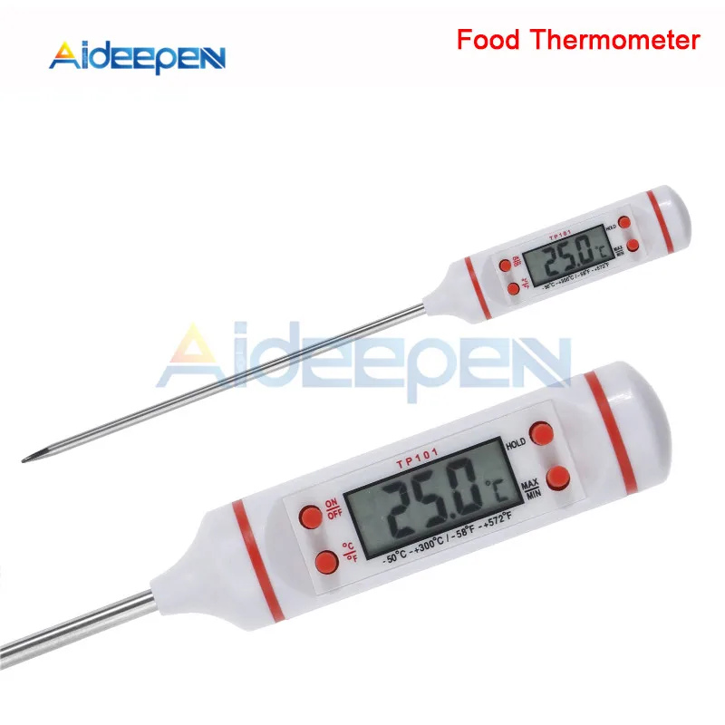 Food Thermometer Мини-цифровой термометр-гигрометр электронный ЖК-дисплей измеритель температуры и влажности в помещении датчик пищевой термометр Автомобильный термометр - Цвет: Food Thermometer