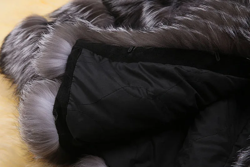 Шуба из натурального меха серебристой лисы для женщин шуба Короткие Стильные