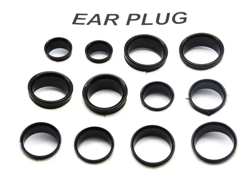 

HENGKE Ear Plug Acrylic tunnels Double flared Flesh Tunnel Expander Black White Punk Body Jewelry 80pcs per lot