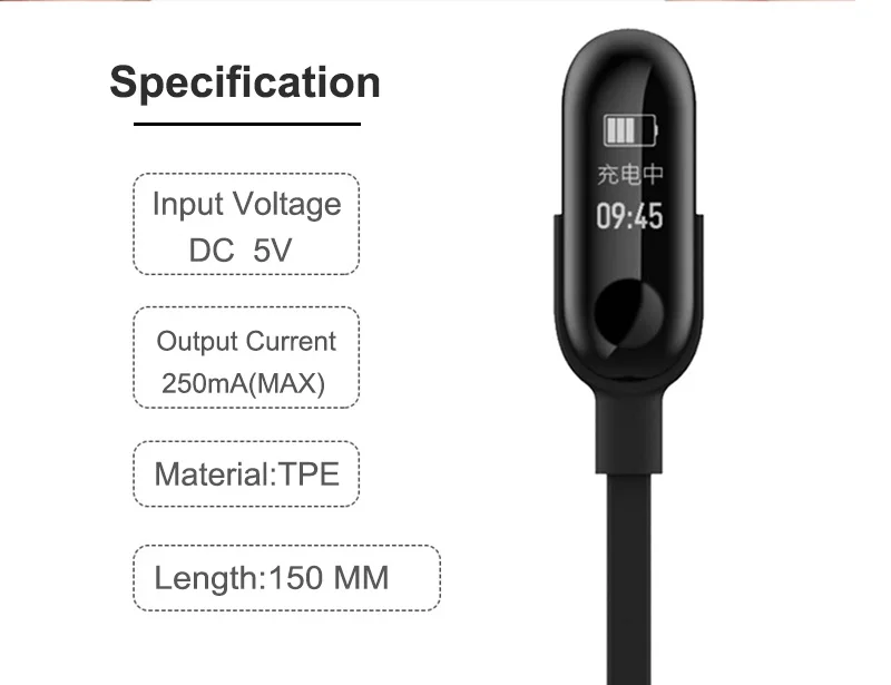 Для Xiao mi зарядные устройства для mi Band 3 usb зарядный кабель для Xiao mi Band 3 сменные зарядные устройства линия Смарт аксессуары адаптер