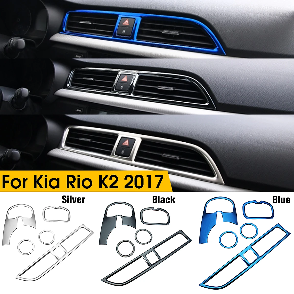 5 шт./компл. Автомобильная хромированная круглая крышка для воздуховыпускного