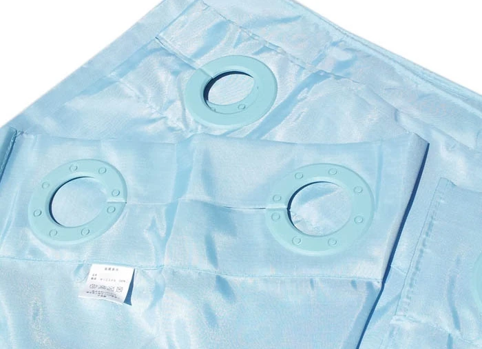 Чистый голубой обычного полиэстера занавески для душа плесени