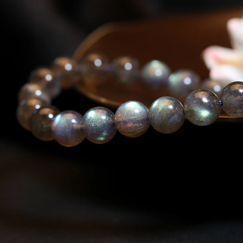 VunSun natural crystal Sri Lanka grey Moonstone Bracelet female birthday Ruili jewelry | Украшения и аксессуары