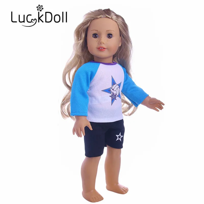 Новое поступление модные трикотаж подходит для 18-дюймовой куклы дети best подарок