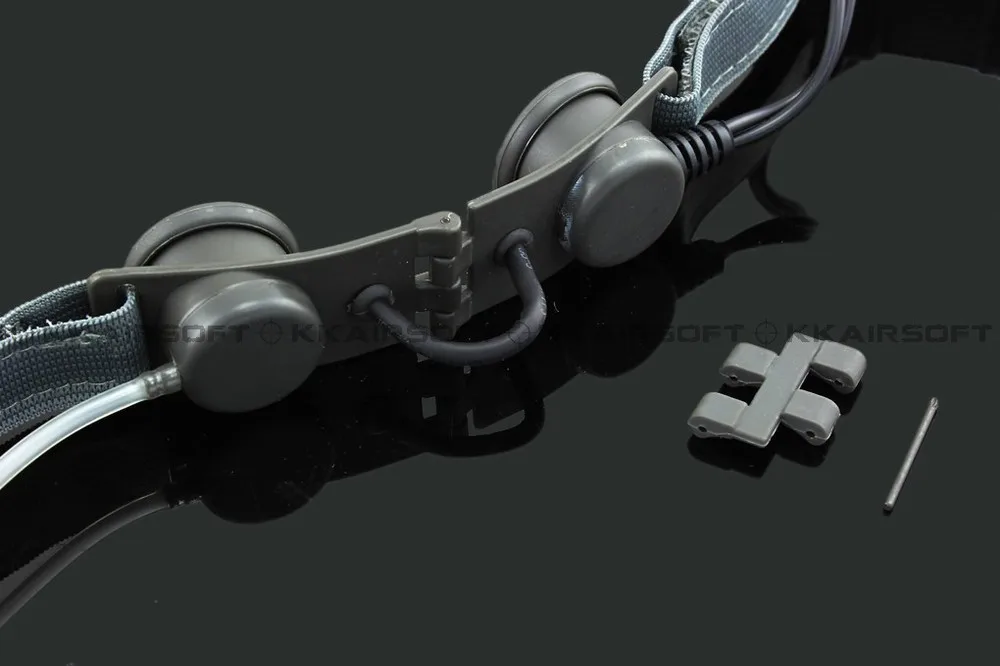 Тактические наушники Z гарнитура с микрофоном (светло-серый черный) | Спорт и