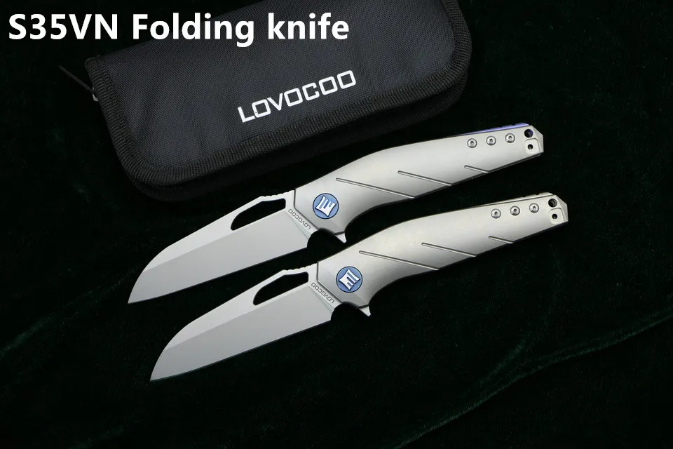 S35VN складной нож LOVOCOO apology титановая ручка охотничий походный для кемпинга