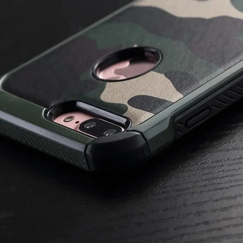 Защитный чехол с камуфляжным рисунком для iPhone XR XS Max X 7 8 6 6s Plus 5 SE жесткий