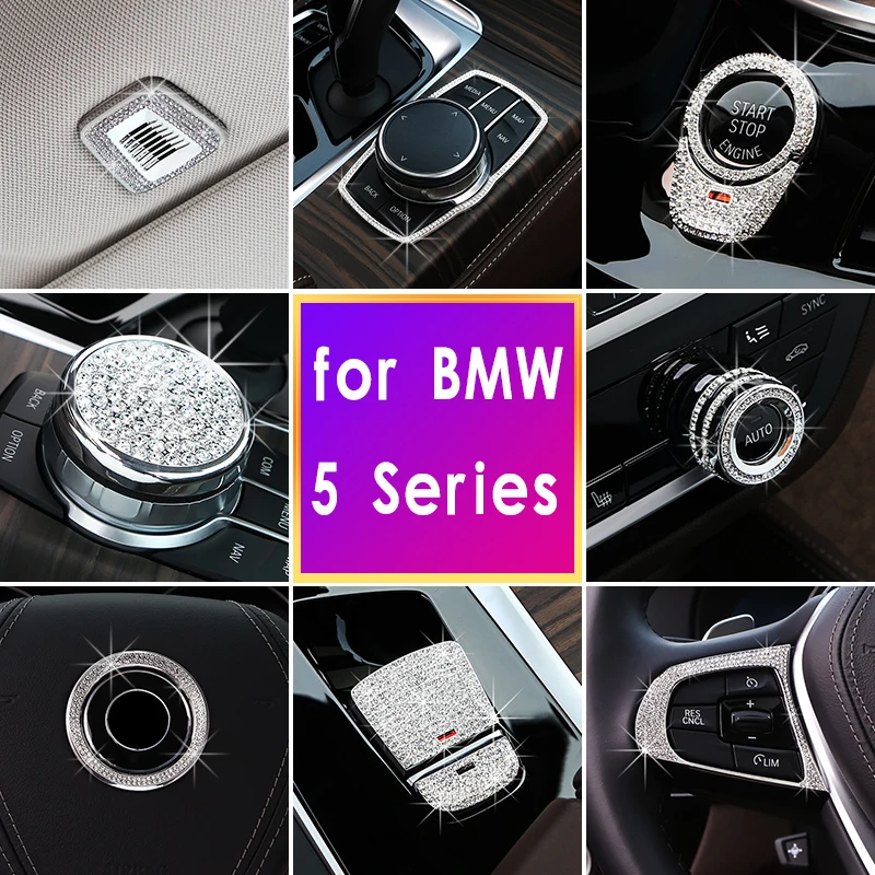 

Diamond Style Center Air Outlet Frame Cover Crystal Volume Adjust Switch Cover for bmw X1 X3 3series 320li 525li 530li 5series