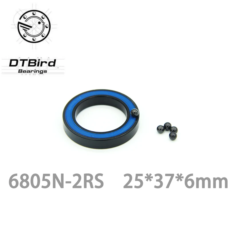 Free Shipping 6805N bearing steel hybrid ceramic ball 6805n rs 25*37*6mm bicycle hubs 6805N-2RS 2rs mr25376 | Обустройство дома