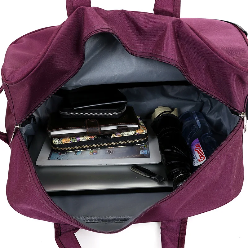 

Trolley Travel Bag Hand Luggage Rolling Duffle Bags Oxford Suitcase Wheels Carry On Luggage Unisex